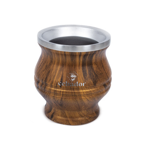 TermoColador – termosmugg för yerba mate – 190 ml (träfärg)