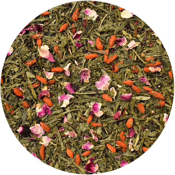 Presentset – presentkorg: te + godsaker + tillbehör