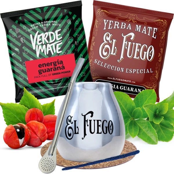 Set Yerba Mate Guarana Tykva Bombilla NA START