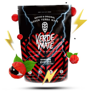 Presentpaket Yerba Mate: Verde Mate Energía Guaraná 0,4kg + Yerbomos X + Kalebass + Bombilla
