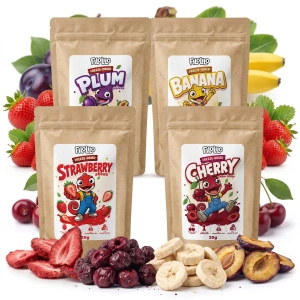 Set med frystorkad frukt FiloLilo 4×20g