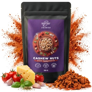 Nustino Crunch – Rostade cashewnötter – Pizza Margherita Flavour 100 g