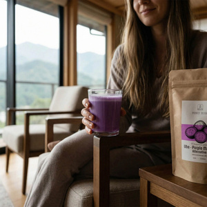 Set med färgglada matcha: Blue Matcha + Pink Matcha + Purple Matcha