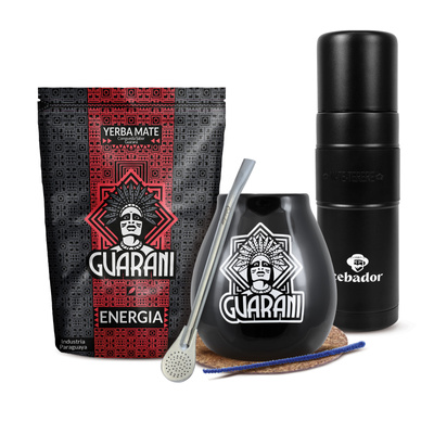 Yerba Mate Set Guarani 500g 0,5kg Yerbomos XL + Kalebass + Bombilla
