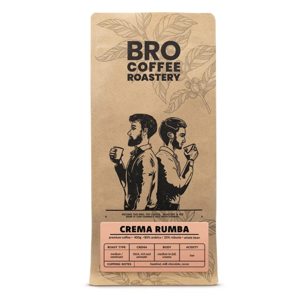 Bro Coffee Roastery – Hela bönor kaffe Crema Rumba 400 g