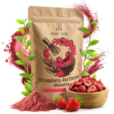 Mary Rose – Red Matcha Alternative – Jordgubbe (pulver) 50 g