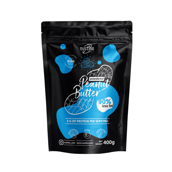 Nustino – Jordnötssmör i pulverform – Pure 400 g