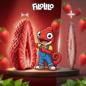 FiloLilo – Frystorkade jordgubbar (skivor) 20 g