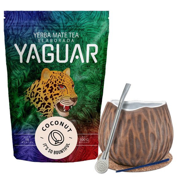 Yerba Mate Yaguar Kokosnöt Startset 500g