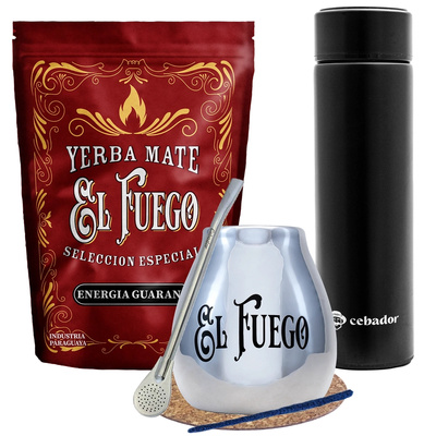 Yerba Mate El Fuego Energia 500g Termosset
