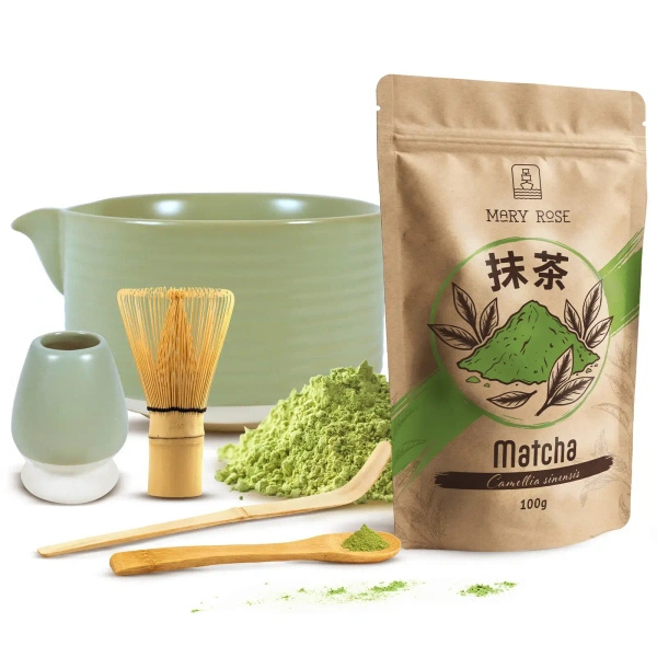 Set för bryggning av Matcha te