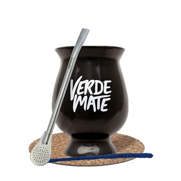 Startset Mate-kopp/-kurv + Bombilla 19cm Yerba Mate