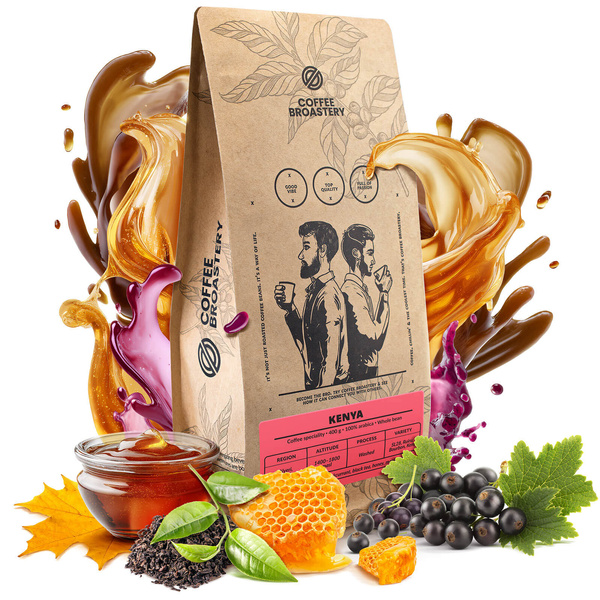 Bro Coffee Roastery - Hela bönor kaffe Kenya Nyeri Speciality 400 g