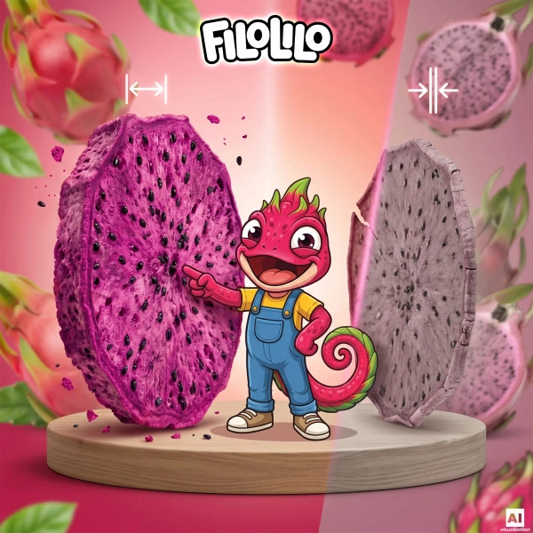 FiloLilo – Frystorkad drakfrukt (skivor) 100 g