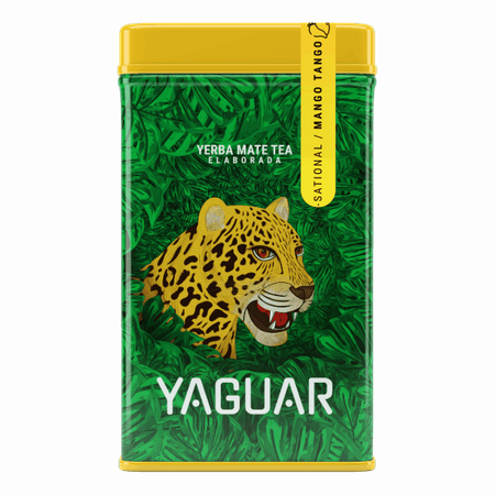 Yerbera – Dispensing tin can + Yaguar Mango Tango 0.5 kg