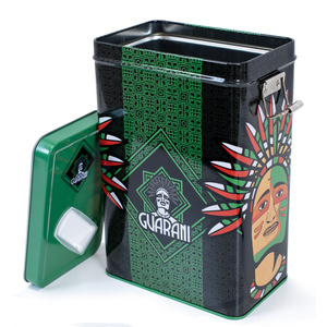 Yerbera – Metallburk + Guarani Elaborada con Palo Tradicional 0,5 kg