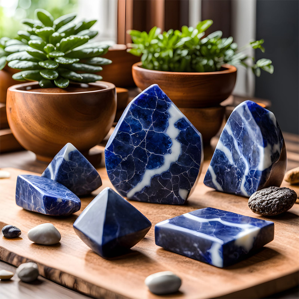 Set med naturstenar, kristaller och rökelse - esoterik, yoga, meditation