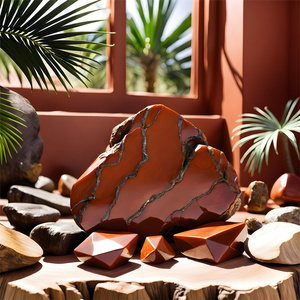 Set med naturstenar, kristaller och rökelse - esoterik, yoga, meditation