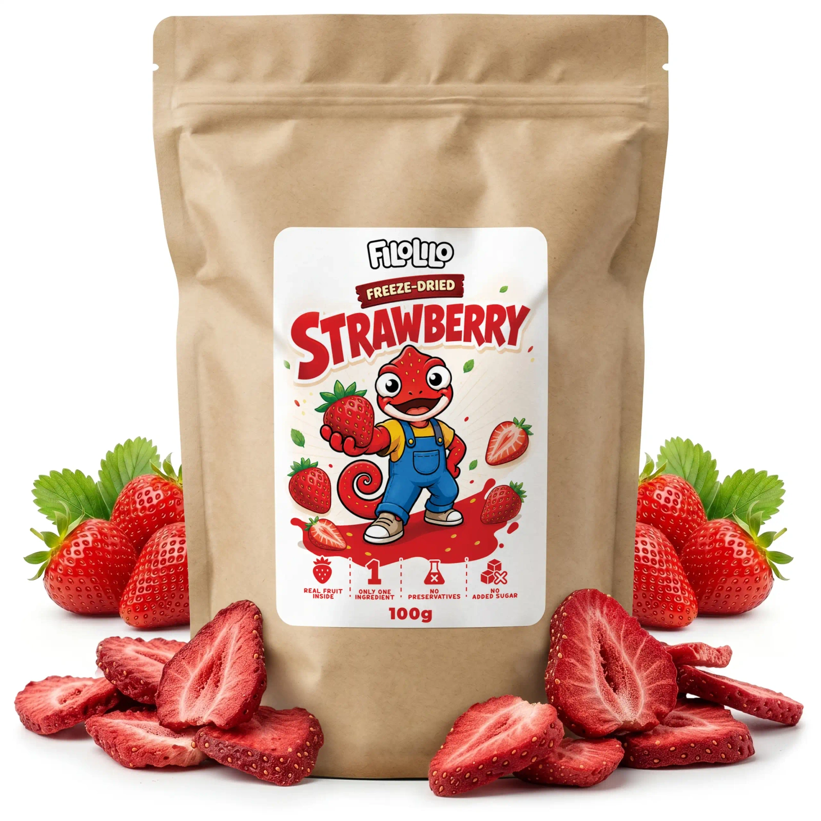 FiloLilo freeze-dried strawberry