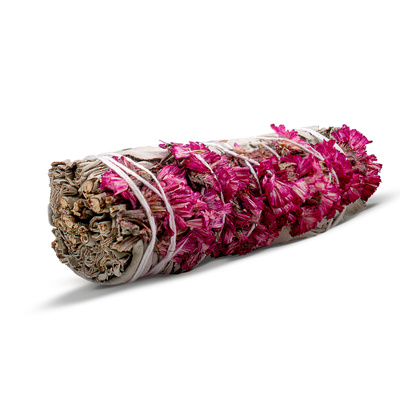 Vit Salvia med rosa Sinuata – Rökelse 20-30 g (bunt)