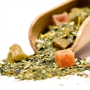 Yerbera – Metallburk + Verde Mate Green Más IQ Tropical 0,5 kg