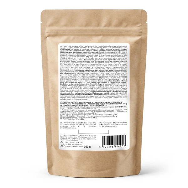 Mary Rose – White Matcha Alternative – Banan (pulver) 100 g
