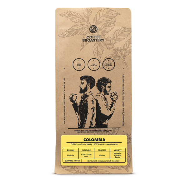Coffee Broastery - Hela bönor kaffe Colombia Medellin Premium 1 kg