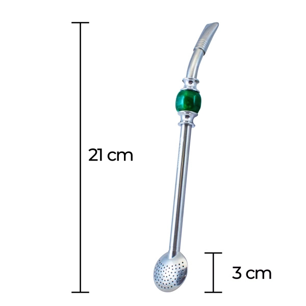 Bombilla Bomba med grön sten