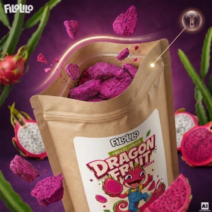 FiloLilo – Frystorkad drakfrukt (skivor) 100 g