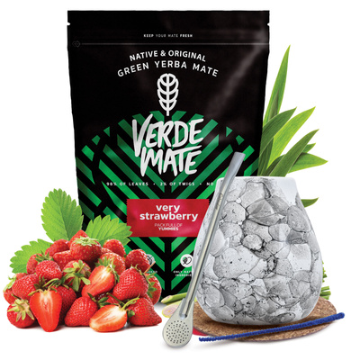 Yerba Mate Set Verde Mate 500g 0,5kg Kalebass + Bombilla