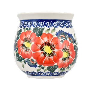Traditional Polish Pottery - Ceramic Mate Cup - U1