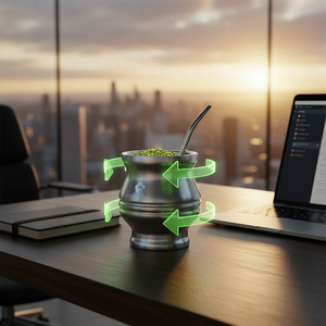 TermoColador – termosmugg för yerba mate – 190 ml (silver)