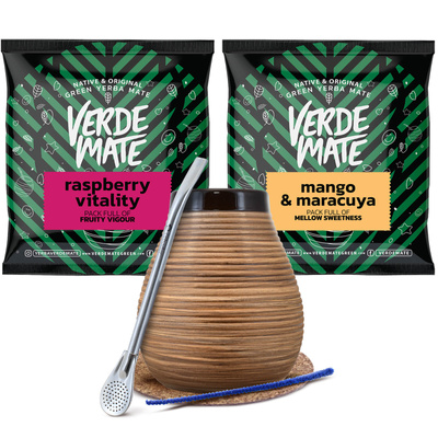 Yerba mate set Bombilla Calabach Matero