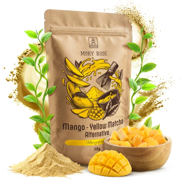 Presentset för färgglad Matcha Latte: Matcha + Yellow Matcha + tillbehör