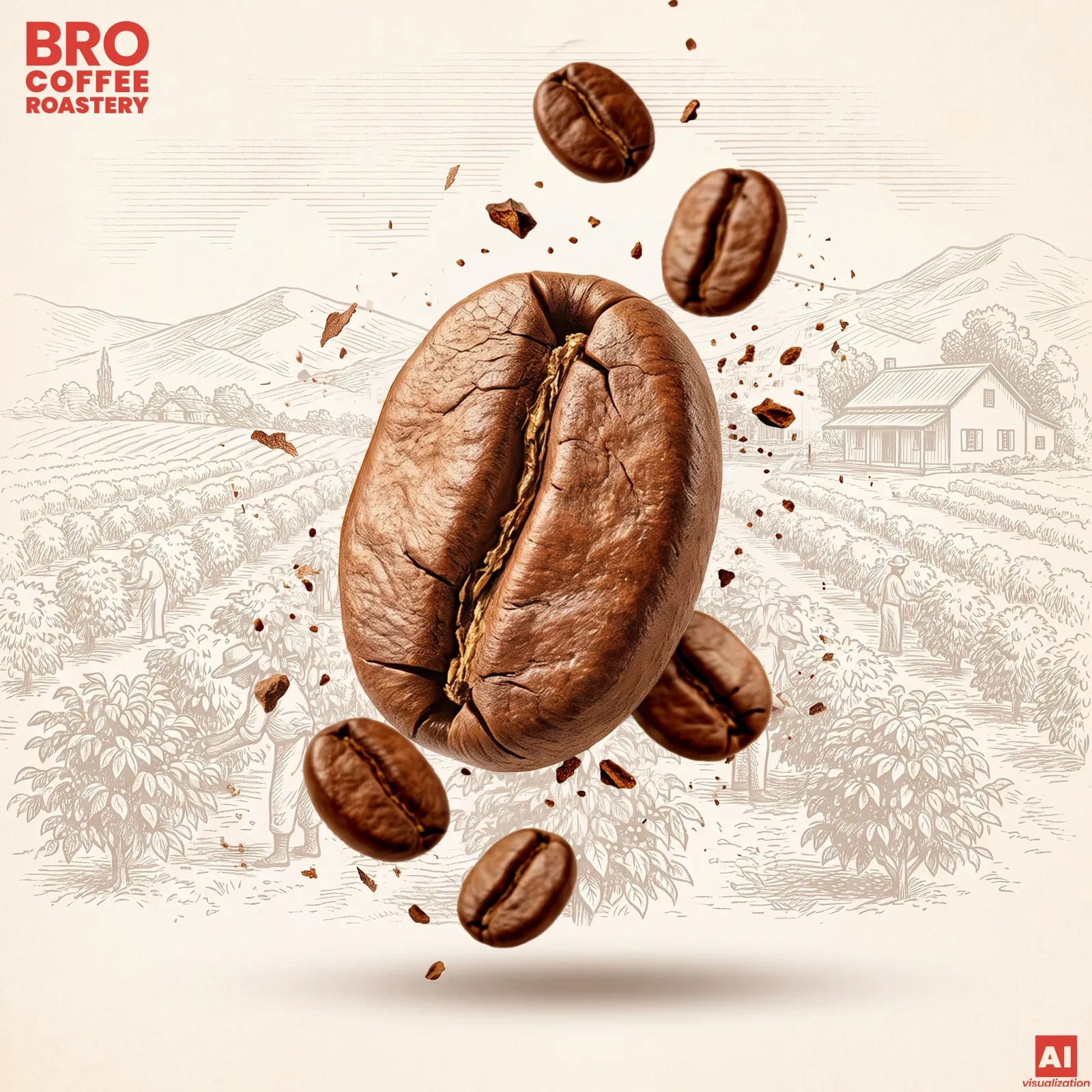 Arabica- och robustabönor - Bro Coffee Roastery Crema Tango