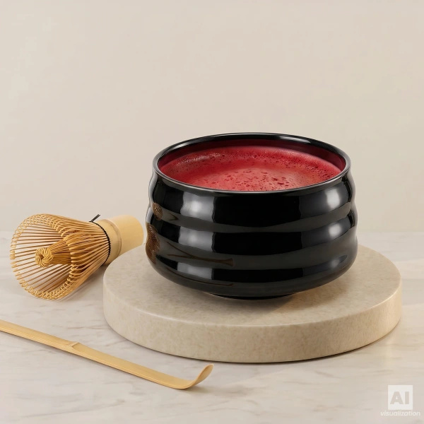 Presentset för att tillreda Red Matcha