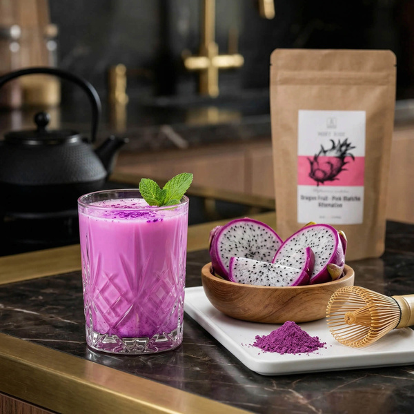 Set med färgglada matcha: Blue Matcha + Pink Matcha + Purple Matcha