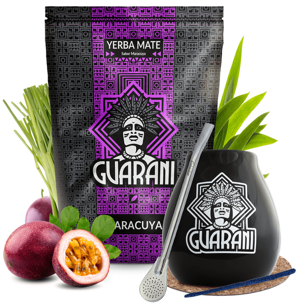 Set Yerba Mate Maracuya + kalebass 500 g