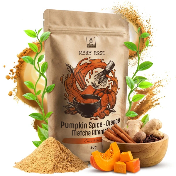 Mary Rose – Orange Matcha Alternative – Pumpkin Spice (pulver) 50 g