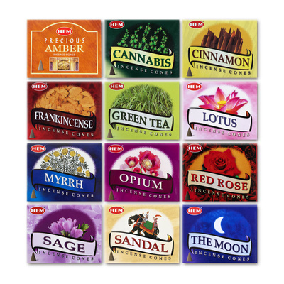 HEM Rökelsekoner – mix av 12 dofter