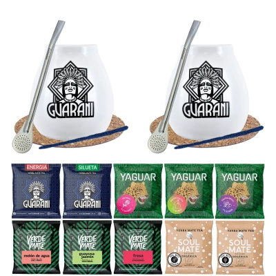 Stor dubbel uppsättning Yerba Mate Mix 10 x 50 g