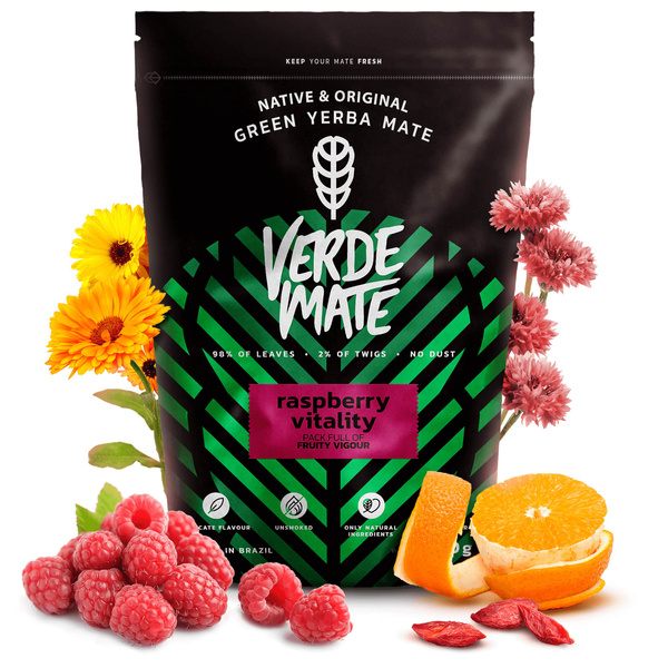 Yerba Mate set Verde Mate Hallon 500g Kalebass + Bombilla