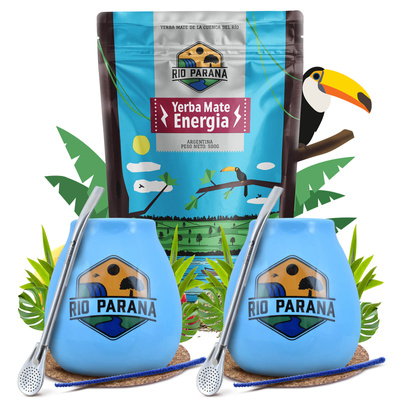 Yerba Mate Rio Parana Startpaket för två 500 g