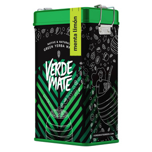 Yerbera – Metallburk + Verde Mate Green Menta Limón 0,5 kg