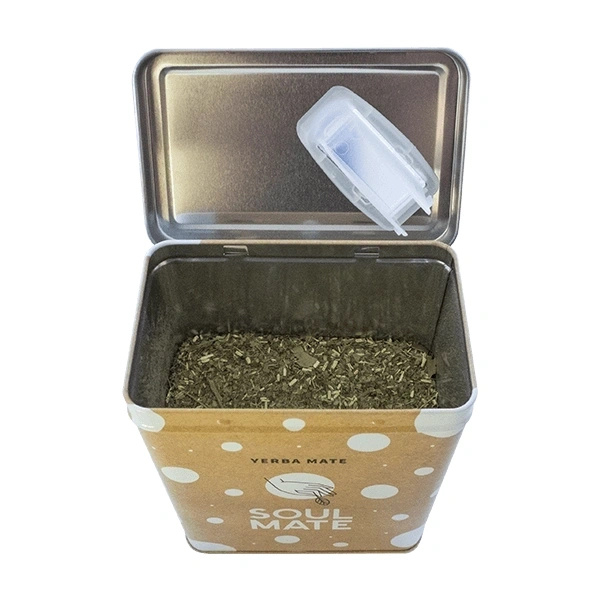 Yerbera – Metallburk + Soul Mate Orgánica Menta Limon 0,5 kg
