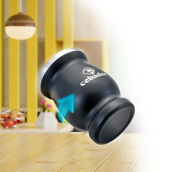 TermoMate Cebador – termosmugg för yerba mate – 190 ml (svart)