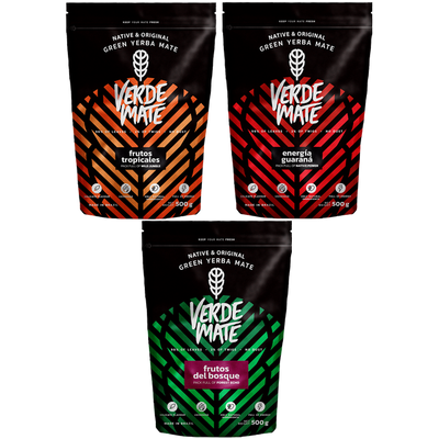 Yerba Verde Mate Grön 3x500g olika blandningar