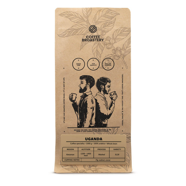 Bro Coffee Roastery - Hela bönor kaffe Uganda Kanyenye Speciality 1 kg
