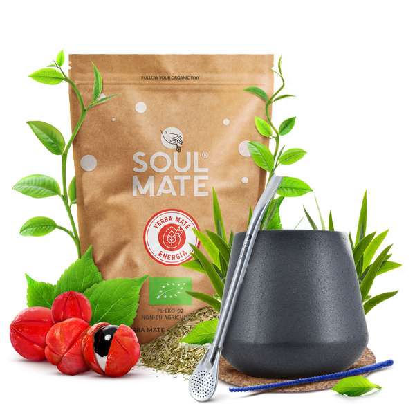 STARTER KIT FÖR YERBA MATE BOMBILLA KALEBASS 500 g