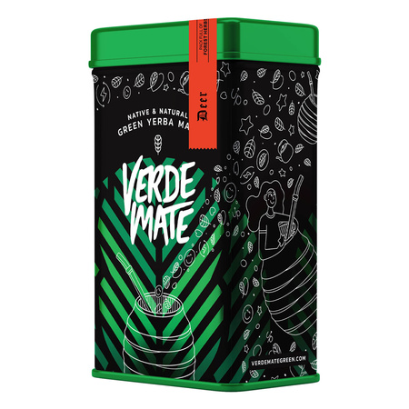 Yerbera – Metallburk + Verde Mate Green Deer 0,5 kg